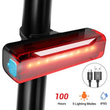 Bike Tail Light USB Rechargeable, Super Bright LED Bicycle Rear Light Easily Clips on as a Red Taillight for Optimum Cycling Safety