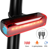 Rear Light Super Bright LED Bike Tail Light USB Rechargeable, Water Resistant IPX5, Cycling Safety Back Taillight Accessories