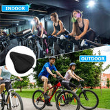 SOCOOL Large Soft bike Seat Cushion, 11 x 10.2 inches Wide Gel Soft Pad Exercise Bike Seat Cover, Fits Cruiser, Stationary Bikes, Outdoor Indoor Cycling