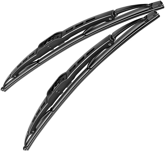 Autopartsmaster Wiper Blades for Windshield Car Front Window Traditional Blades (Set of 2)