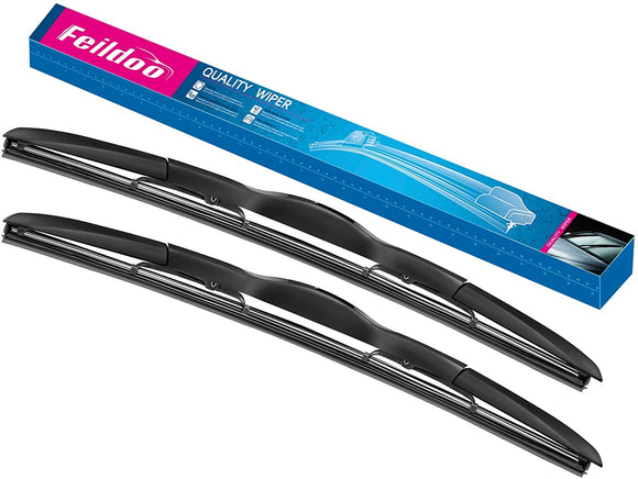 Feildoo Hybrid wiper blade U Hook  Drive and Passenger Side Wiper (set of 2)