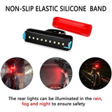 Rear Light Super Bright LED Bike Tail Light USB Rechargeable, Water Resistant IPX5, Cycling Safety Back Taillight Accessories