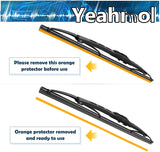 Yeahmol  Wiper Blades for Windshield Car Front Window Traditional Blades (Set of 2)