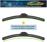 Autopartsmaster Windshield Wiper Blades fit for Mercedes-Benz E550 2010 24" + 24"  Wiper Blade (SET of 2)