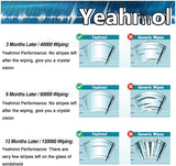 Yeahmol Windshield Wiper Blades fit for Volvo S80 2008 26" + 20"  Wiper Blade (SET of 2)