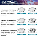 Feildoo Windshield Wiper Blades fit for Volkswagen Touareg 2014 24" + 24"  Wiper Blade (SET of 2)